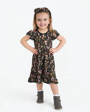 Load image into Gallery viewer, Jammie Session Mystic Mushrooms Bamboo Twirl Dress
