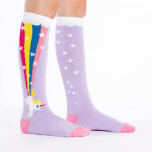 Load image into Gallery viewer, Sock It to Me Rainbow Blast Junior Knee Socks
