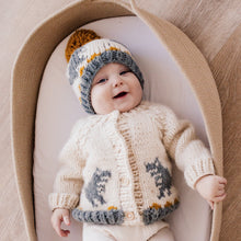 Load image into Gallery viewer, Huggalugs T-Rex Cardigan Sweater for Baby &amp; Toddler
