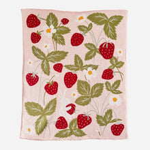 Load image into Gallery viewer, The Blueberry Hill Blanket Strawberry Bunny Organic Baby
