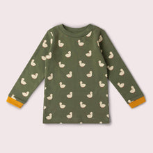 Load image into Gallery viewer, Little Green Radicals Olive Ducks Long-Sleeve Tee
