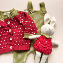 Load image into Gallery viewer, The Blueberry Hill Strawberry Cardigan – 100% Cotton Baby &amp; Toddler Sweater
