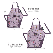 Load image into Gallery viewer, Urban Infant Little Helper Kids Apron, Washable Cotton/Poly - Violet
