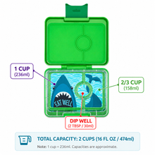 Laden Sie das Bild in den Galerie-Viewer, Yumbox Snack Small Size Bento Lunch Box
