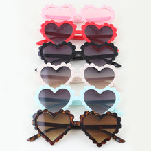 Load image into Gallery viewer, Kids Modern Ruffle Flower Heart Sunglasses
