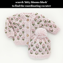 Load image into Gallery viewer, Huggalugs Bitty Blooms Blush Beanie Hat for Baby &amp; Kids
