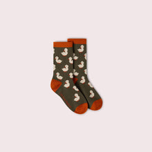 Load image into Gallery viewer, Little Green Radicals Olive Ducks Ankle Socks 5-Pack
