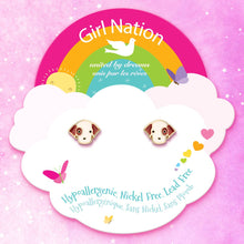 Laden Sie das Bild in den Galerie-Viewer, Girl Nation Perky Puppy Cutie Stud Earrings
