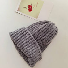 Load image into Gallery viewer, Little Trendy Solid Color Parent-Child Knitted Warm Hat Family Beanies

