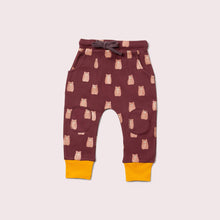 Load image into Gallery viewer, Little Green Radicals Brown Bears Comfy Joggers
