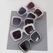 Load image into Gallery viewer, Kids Blinged-Out Square Sunglasses
