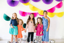 Load image into Gallery viewer, Lily &amp; Momo Little Dino Hair Clips - Purple and Pink
