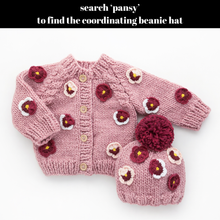 Load image into Gallery viewer, Huggalugs Pansy Cardigan Rosy
