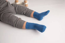 Load image into Gallery viewer, Squid Socks Colby - Non-Slip Baby Socks in Light Blue, Cobalt, Navy
