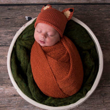 Load image into Gallery viewer, Huggalugs Newborn Baby Fox Beanie Hat
