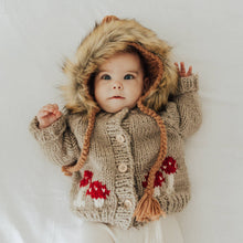 Load image into Gallery viewer, Huggalugs Mushroom Pebble Cardigan Sweater Baby &amp; Toddler
