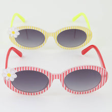 Load image into Gallery viewer, Kids Striped Daisy Flower Sunglasses
