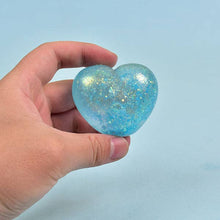 Load image into Gallery viewer, SugarSqueez Squishies® Glitter Heart Maltose Fidget Stress Ball | Assorted 1pc
