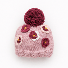 Load image into Gallery viewer, Huggalugs Pansy Rosy Beanie Hat
