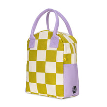 Load image into Gallery viewer, Fluf Zipper Lunch Bag Checks Pear
