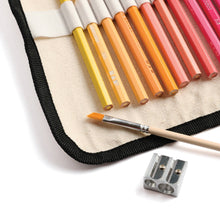 Load image into Gallery viewer, Elseware Unplug Watercolor Pencils - 36 Colors with Eco-Friendly Canvas Wrap
