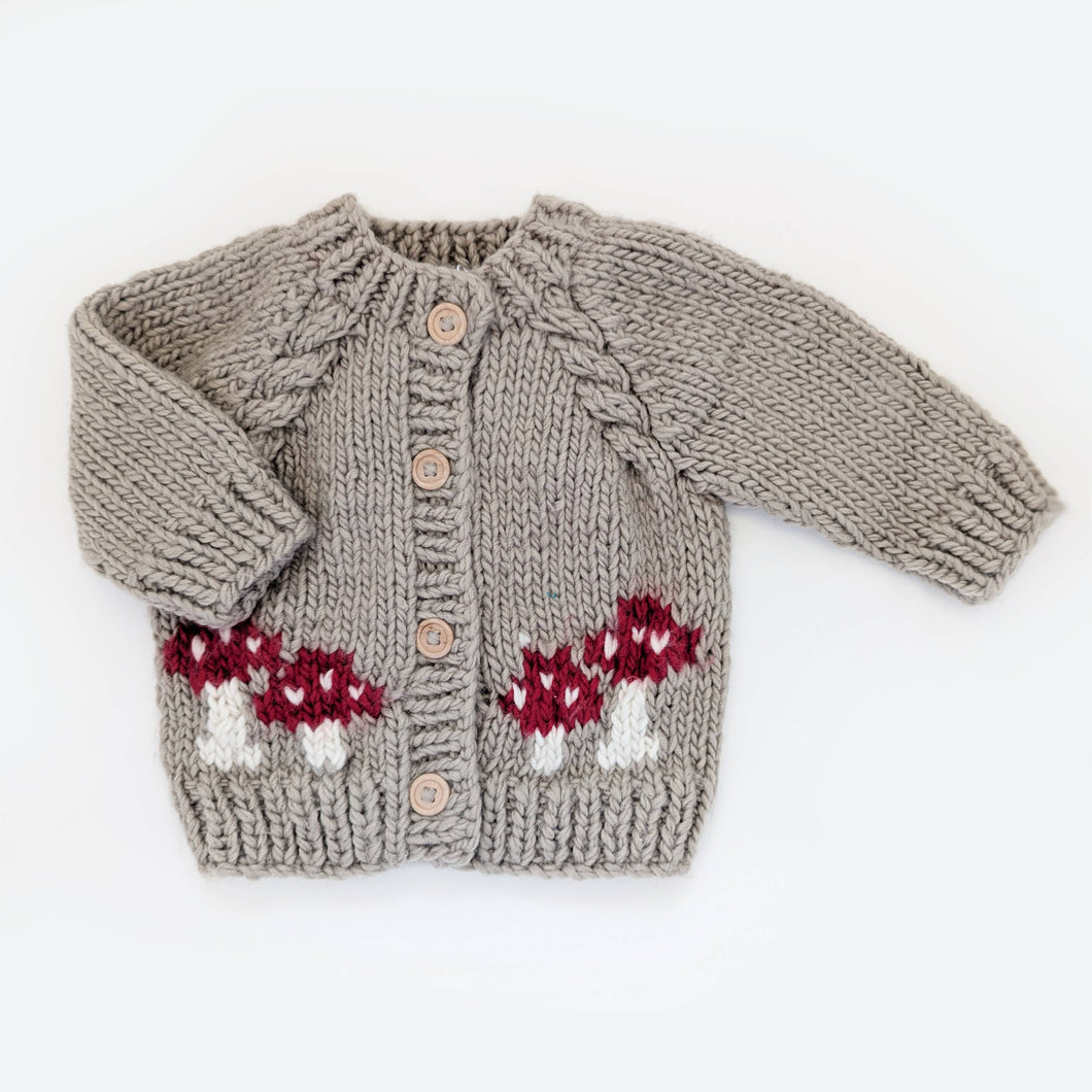 Huggalugs Mushroom Pebble Cardigan Sweater Baby & Toddler