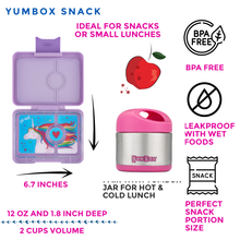 Laden Sie das Bild in den Galerie-Viewer, Yumbox Snack Small Size Bento Lunch Box
