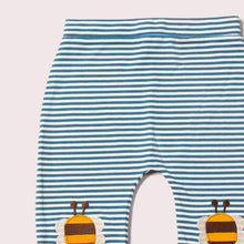 Load image into Gallery viewer, Little Green Radicals Bees Knees Patch Striped Joggers
