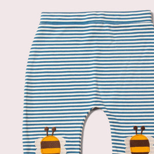 Little Green Radicals Bees Knees Patch Striped Joggers