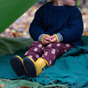 Little Green Radicals Brown Bears Comfy Joggers