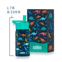 Laden Sie das Bild in den Galerie-Viewer, Wildkin Jurassic Dinosaur 414 ml Edelstahl-Trinkflasche
