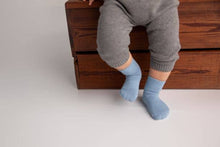 Load image into Gallery viewer, Squid Socks Colby - Non-Slip Baby Socks in Light Blue, Cobalt, Navy
