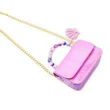 Load image into Gallery viewer, Zomi Gems Mermaid Pearl Handle Seashell Bag Purple
