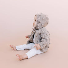 Load image into Gallery viewer, The Blueberry Hill Popcorn Cardigan Flax
