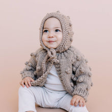 Load image into Gallery viewer, The Blueberry Hill Popcorn Cardigan Flax
