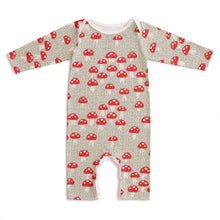 Laden Sie das Bild in den Galerie-Viewer, Winter Water Factory Long-Sleeve Romper – Mushrooms Sage
