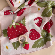 Load image into Gallery viewer, The Blueberry Hill Blanket Strawberry Bunny Organic Baby
