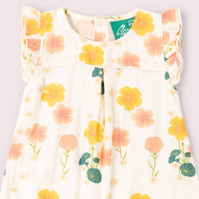 Load image into Gallery viewer, Little Green Radicals Flora Frill Summer Romper
