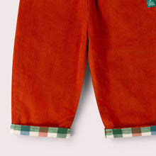 Laden Sie das Bild in den Galerie-Viewer, Little Green Radicals Golden Rainbow Check Reversible Trousers
