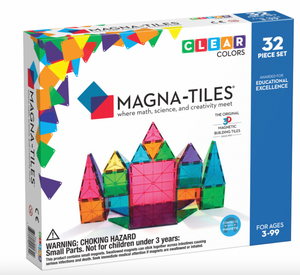 Magna-Tiles Clear Colors 32 Piece Set
