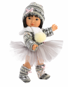 Llorens 11" Asian Fashion Doll Aja Winter Tutu