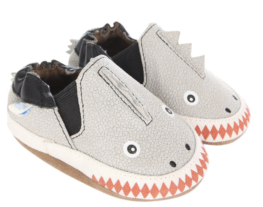 Robeez Dino Dan Grey Size 6-12m