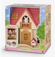 Laden Sie das Bild in den Galerie-Viewer, Sylvanian Families Gemütliches Häuschen mit rotem Dach – Starterset
