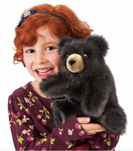 Load image into Gallery viewer, Folkmanis Baby Black Bear Puppet
