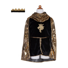 Laden Sie das Bild in den Galerie-Viewer, Great Pretenders Goldener Ritter Tunika Cape Krone Größe 5-6 Jahre
