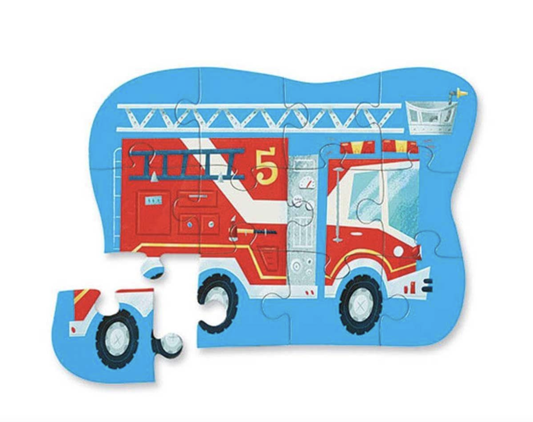 Crocodile Creek 12 Pcs Mini Puzzle Fire Truck