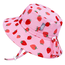 Load image into Gallery viewer, Jan &amp; Jul Aqua Dry Bucket Hat Pink Strawberry
