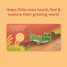 Load image into Gallery viewer, Baby Alligator Finger Puppet Board Book
