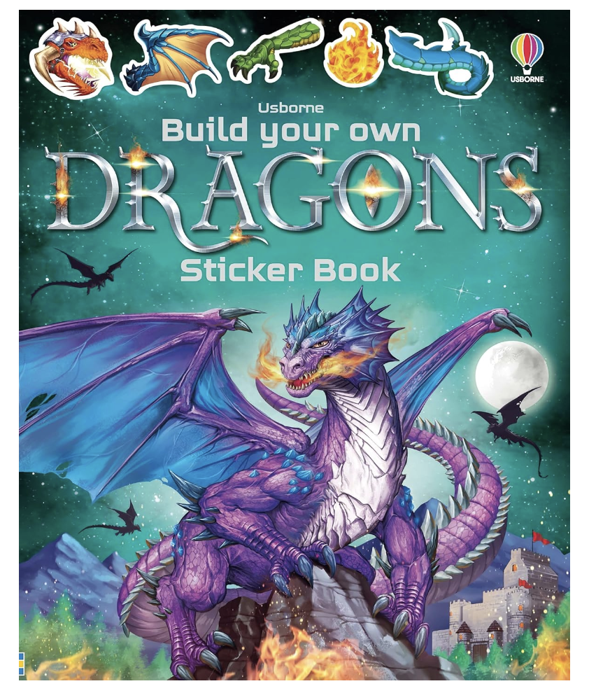 Usborne Build Your Own Dragons Sticker Book