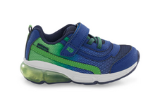 Load image into Gallery viewer, Stride Rite Light Up Surge Bounce Sneaker Navy/Green
